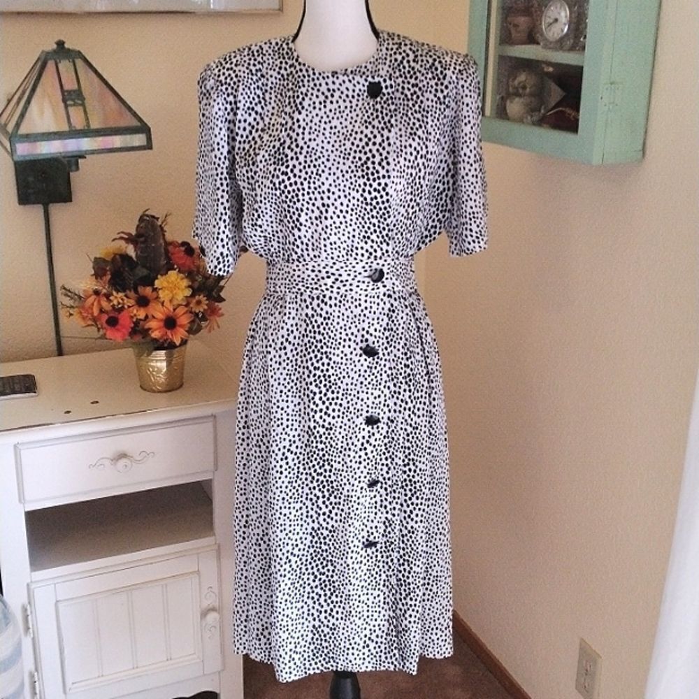 Vintage Albert Nipon Dotty Dress